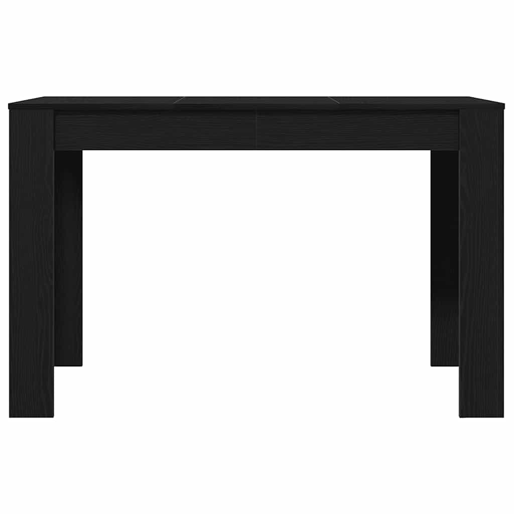 vidaXL Dining Table Black Oak 120x60x76 cm Engineered Wood