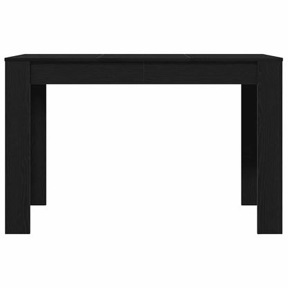 vidaXL Dining Table Black Oak 120x60x76 cm Engineered Wood