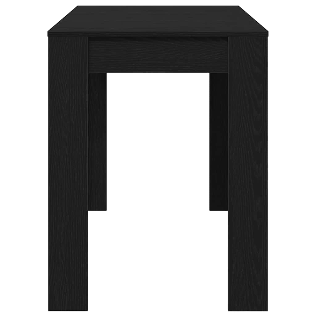 vidaXL Dining Table Black Oak 120x60x76 cm Engineered Wood