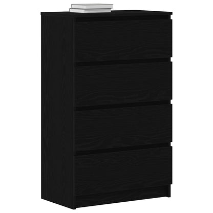 vidaXL Sideboard Black Oak 60x35x98.5 cm Engineered Wood