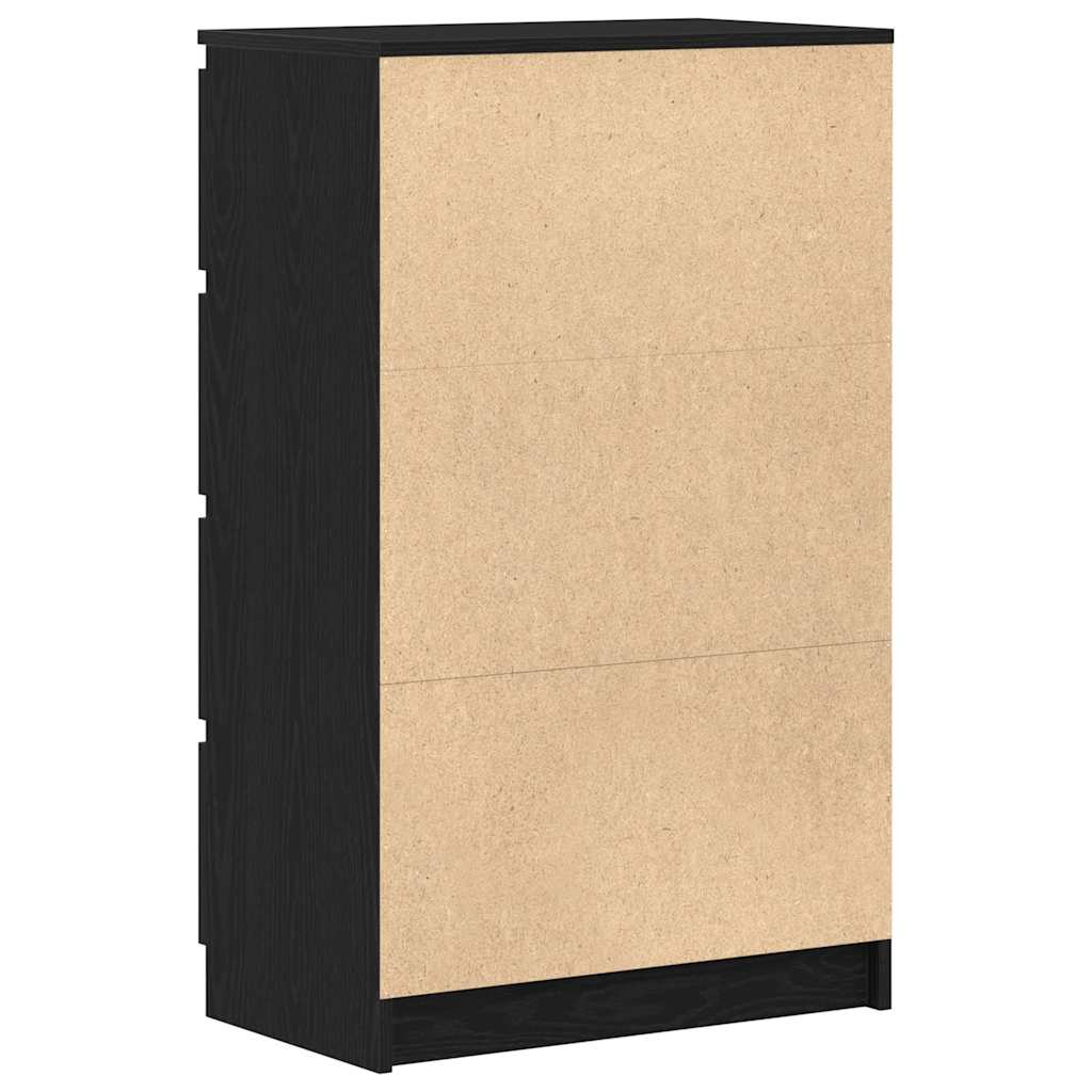 vidaXL Sideboard Black Oak 60x35x98.5 cm Engineered Wood