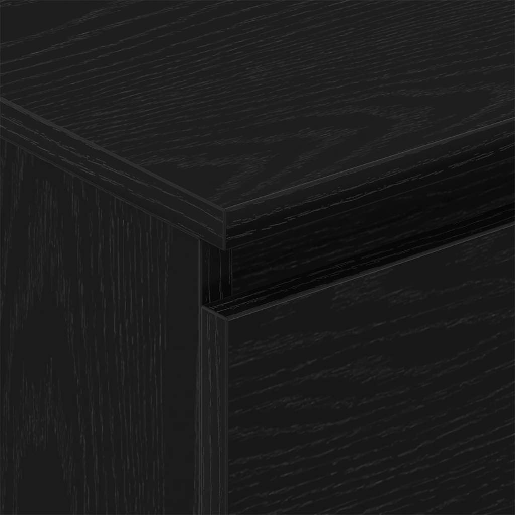 vidaXL Sideboard Black Oak 60x35x98.5 cm Engineered Wood