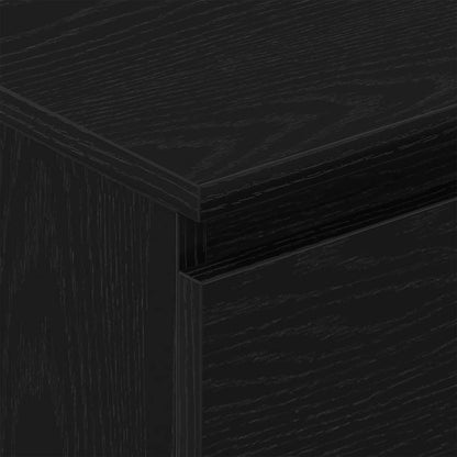 vidaXL Sideboard Black Oak 60x35x98.5 cm Engineered Wood