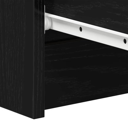 vidaXL Sideboard Black Oak 60x35x98.5 cm Engineered Wood