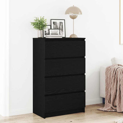 vidaXL Sideboard Black Oak 60x35x98.5 cm Engineered Wood