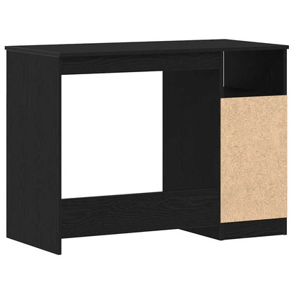 vidaXL Desk with Drawers Black Oak 102x50x76 cm Engineered Wood