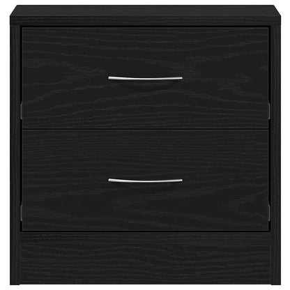 vidaXL Bedside Cabinet Black Oak 40x30x40 cm Engineered Wood