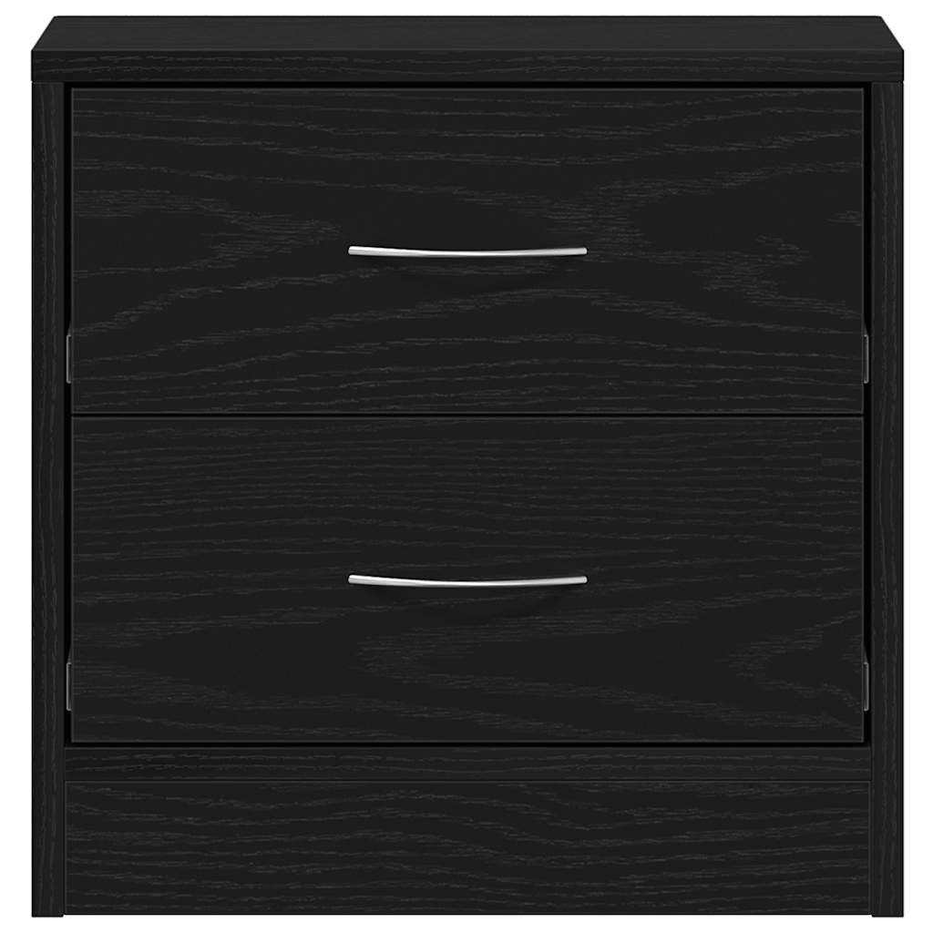 vidaXL Bedside Cabinets 2 pcs Black Oak 40x30x40 cm Engineered Wood