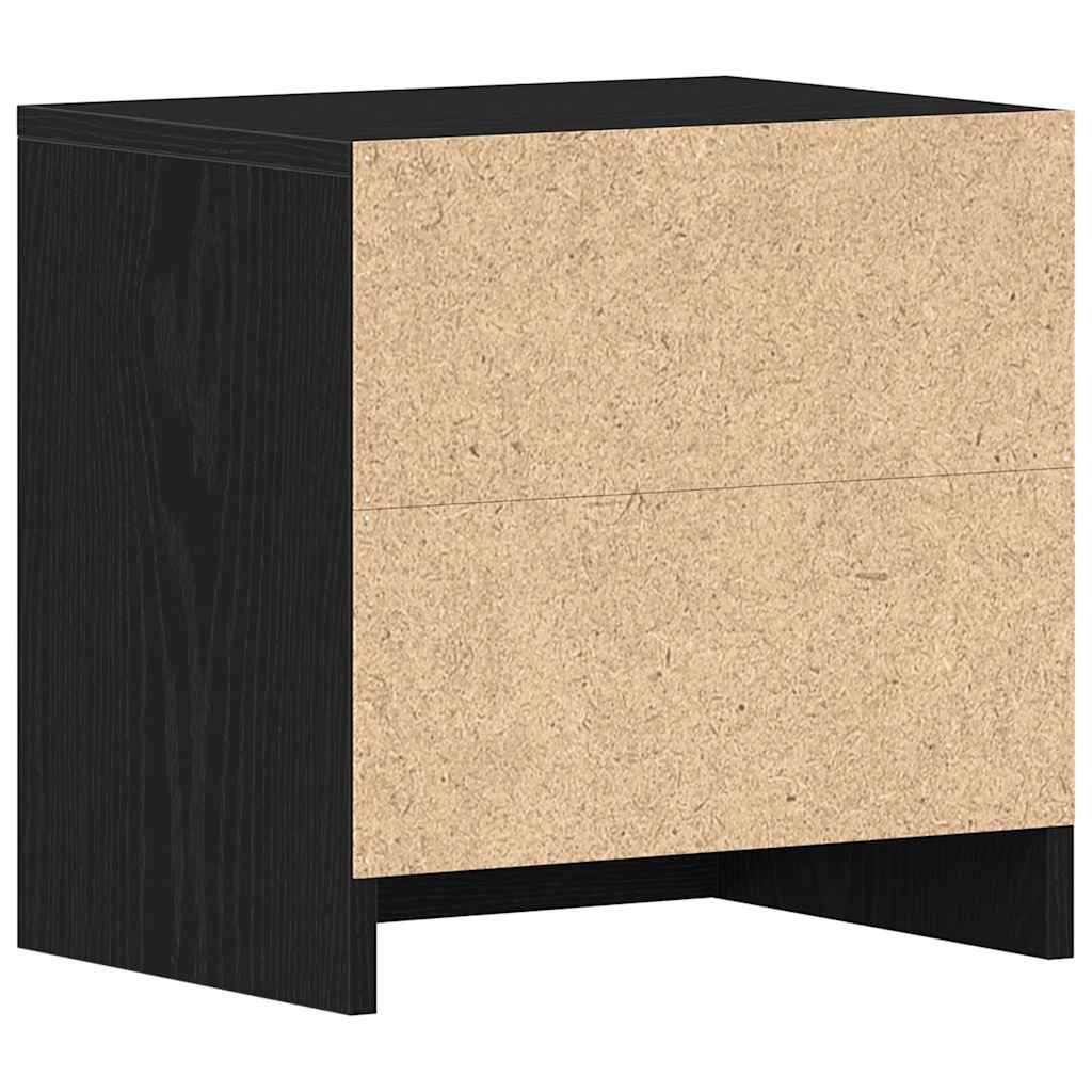 vidaXL Bedside Cabinets 2 pcs Black Oak 40x30x40 cm Engineered Wood