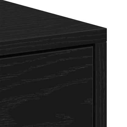 vidaXL Bedside Cabinets 2 pcs Black Oak 40x30x40 cm Engineered Wood