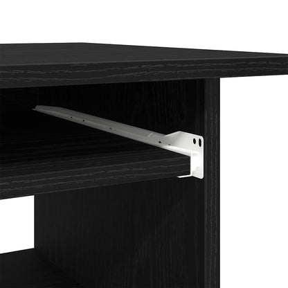 vidaXL Desk Black Oak 80x45x74 cm Engineered Wood