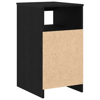 vidaXL Drawer Cabinet Black Oak 40x50x76 cm Engineered Wood
