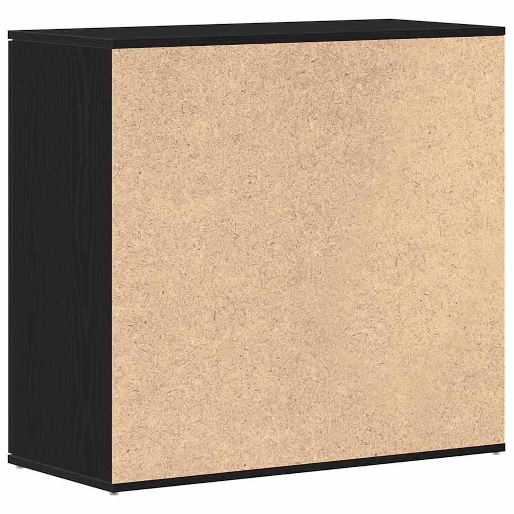 vidaXL Sideboard Black Oak 80x36x75 cm Engineered Wood