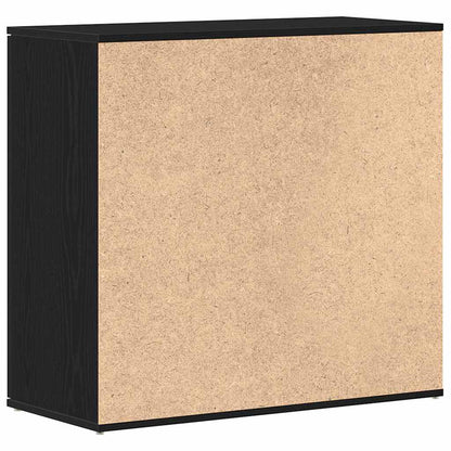vidaXL Sideboard Black Oak 80x36x75 cm Engineered Wood