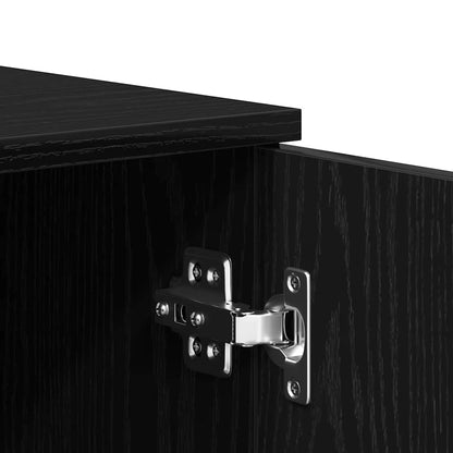 vidaXL Sideboard Black Oak 80x36x75 cm Engineered Wood