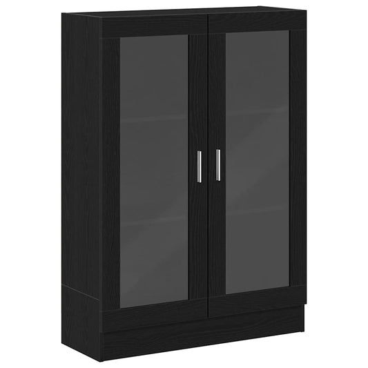 vidaXL Book Cabinet Black Oak 82,5x30,5x115 cm Engineered Wood