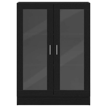 vidaXL Book Cabinet Black Oak 82,5x30,5x115 cm Engineered Wood