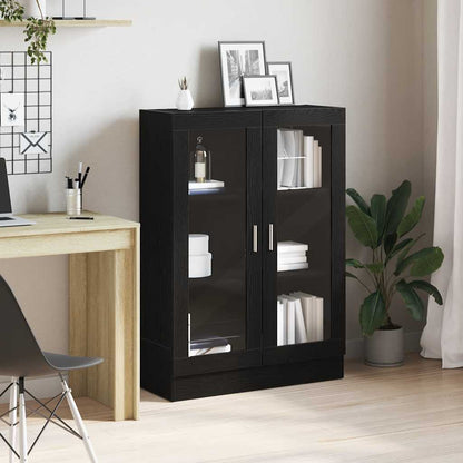 vidaXL Book Cabinet Black Oak 82,5x30,5x115 cm Engineered Wood