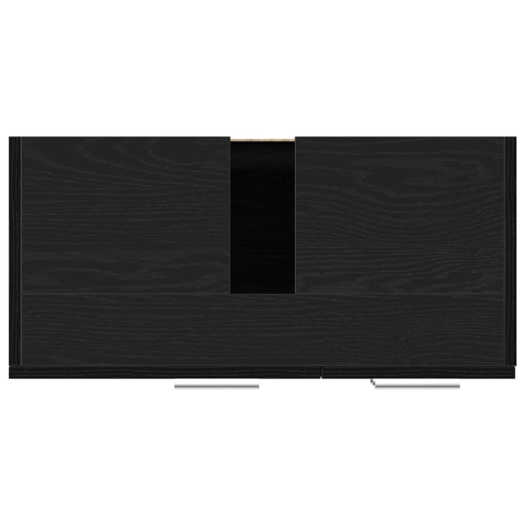 vidaXL Sink Cabinet Black Oak 63x30x54 cm Engineered Wood