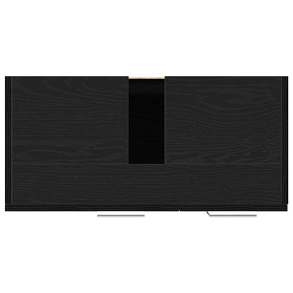 vidaXL Sink Cabinet Black Oak 63x30x54 cm Engineered Wood