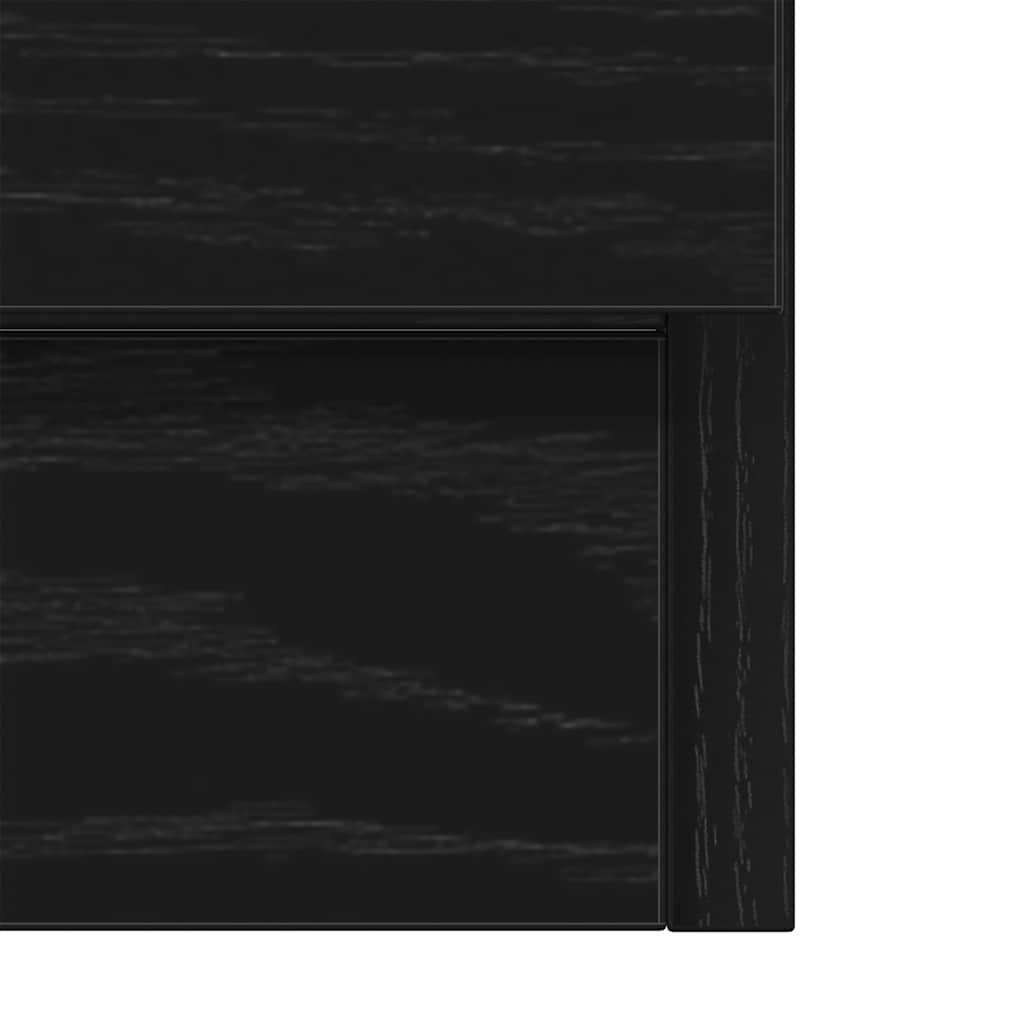 vidaXL Sink Cabinet Black Oak 63x30x54 cm Engineered Wood