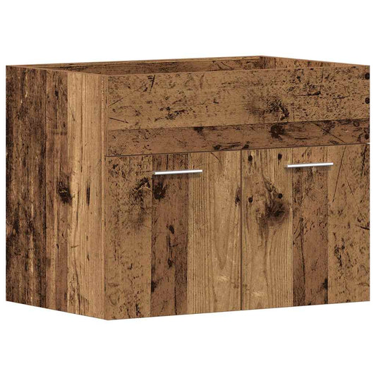 vidaXL Bathroom Sink Cabinet Old Wood 60x38.5x46 cm Engineered Wood