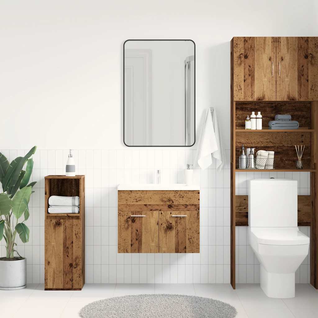 vidaXL Bathroom Sink Cabinet Old Wood 60x38.5x46 cm Engineered Wood