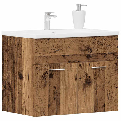 vidaXL Bathroom Sink Cabinet Old Wood 60x38.5x46 cm Engineered Wood