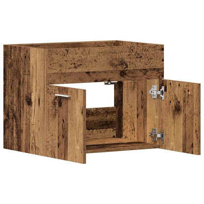 vidaXL Bathroom Sink Cabinet Old Wood 60x38.5x46 cm Engineered Wood