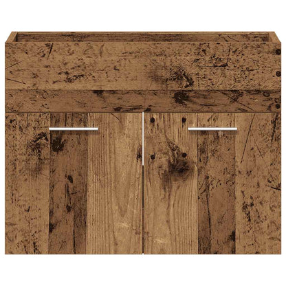 vidaXL Bathroom Sink Cabinet Old Wood 60x38.5x46 cm Engineered Wood