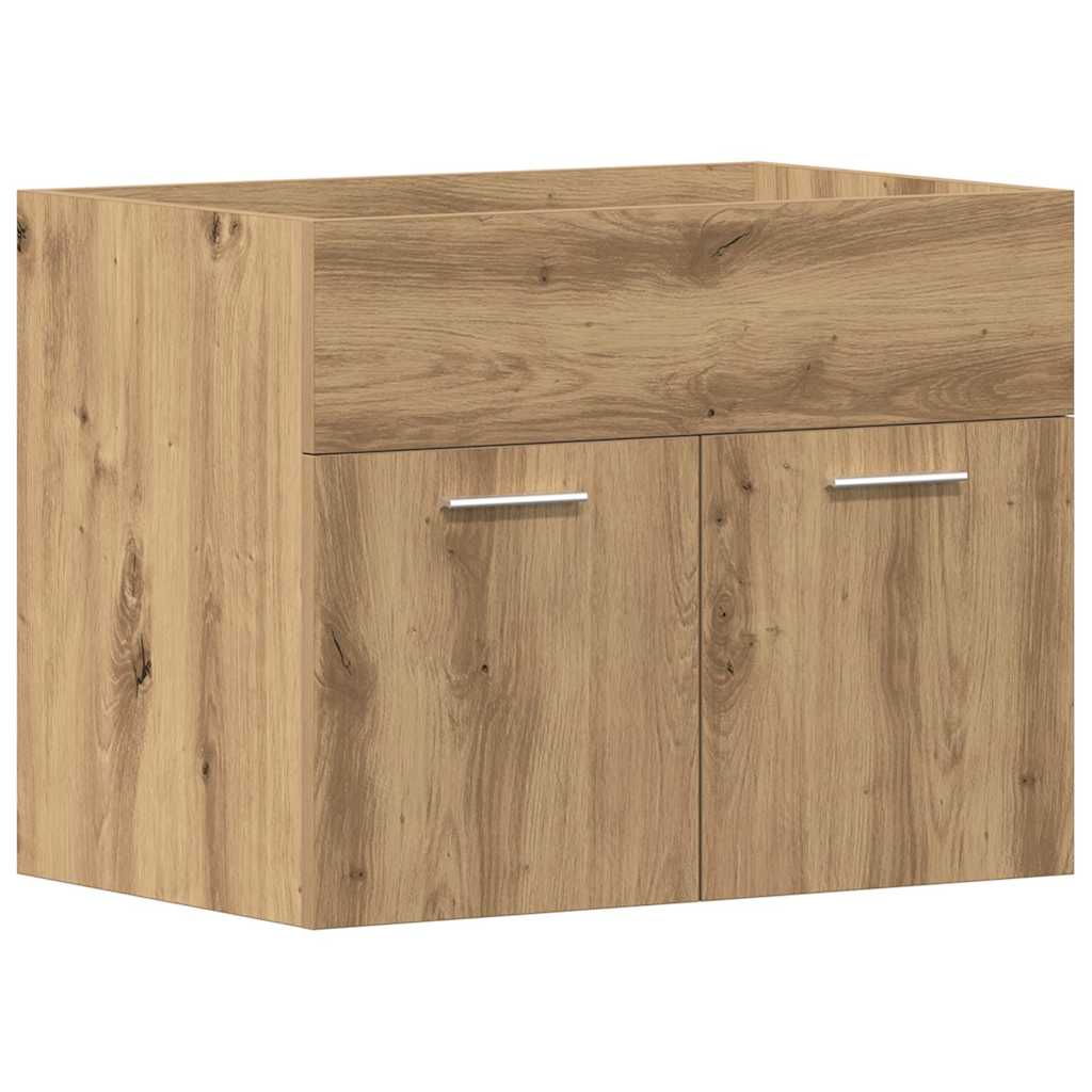vidaXL Bathroom Sink Cabinet Artisan Oak 60x38.5x46 cm Engineered Wood