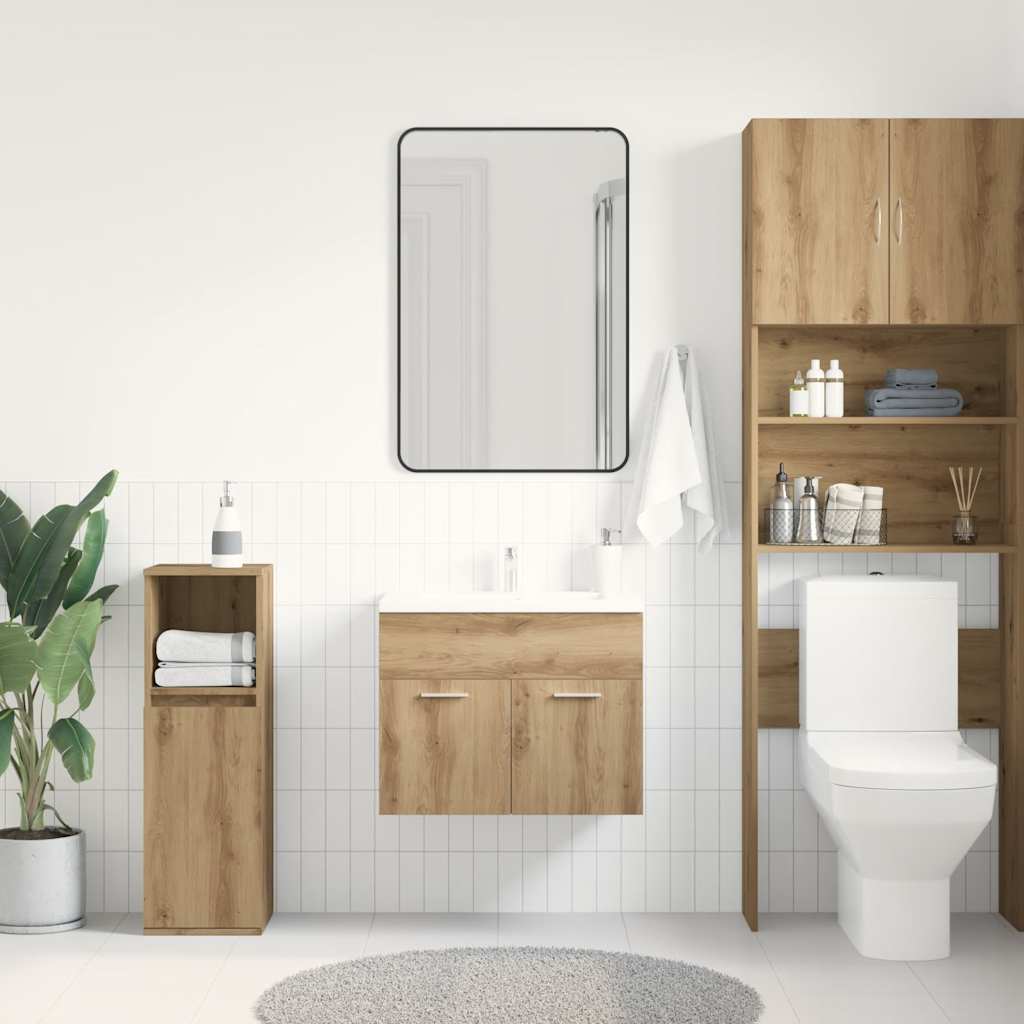 vidaXL Bathroom Sink Cabinet Artisan Oak 60x38.5x46 cm Engineered Wood