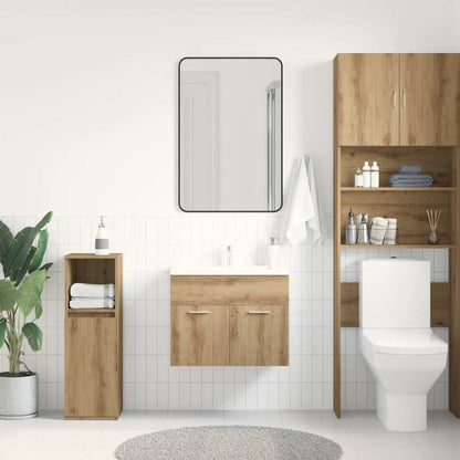 vidaXL Bathroom Sink Cabinet Artisan Oak 60x38.5x46 cm Engineered Wood