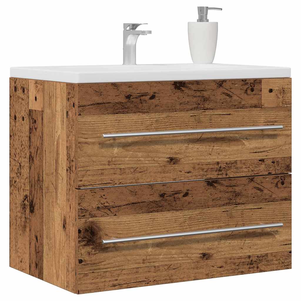 vidaXL Bathroom Sink Cabinet Old Wood 60x38,5x48 cm Engineered Wood