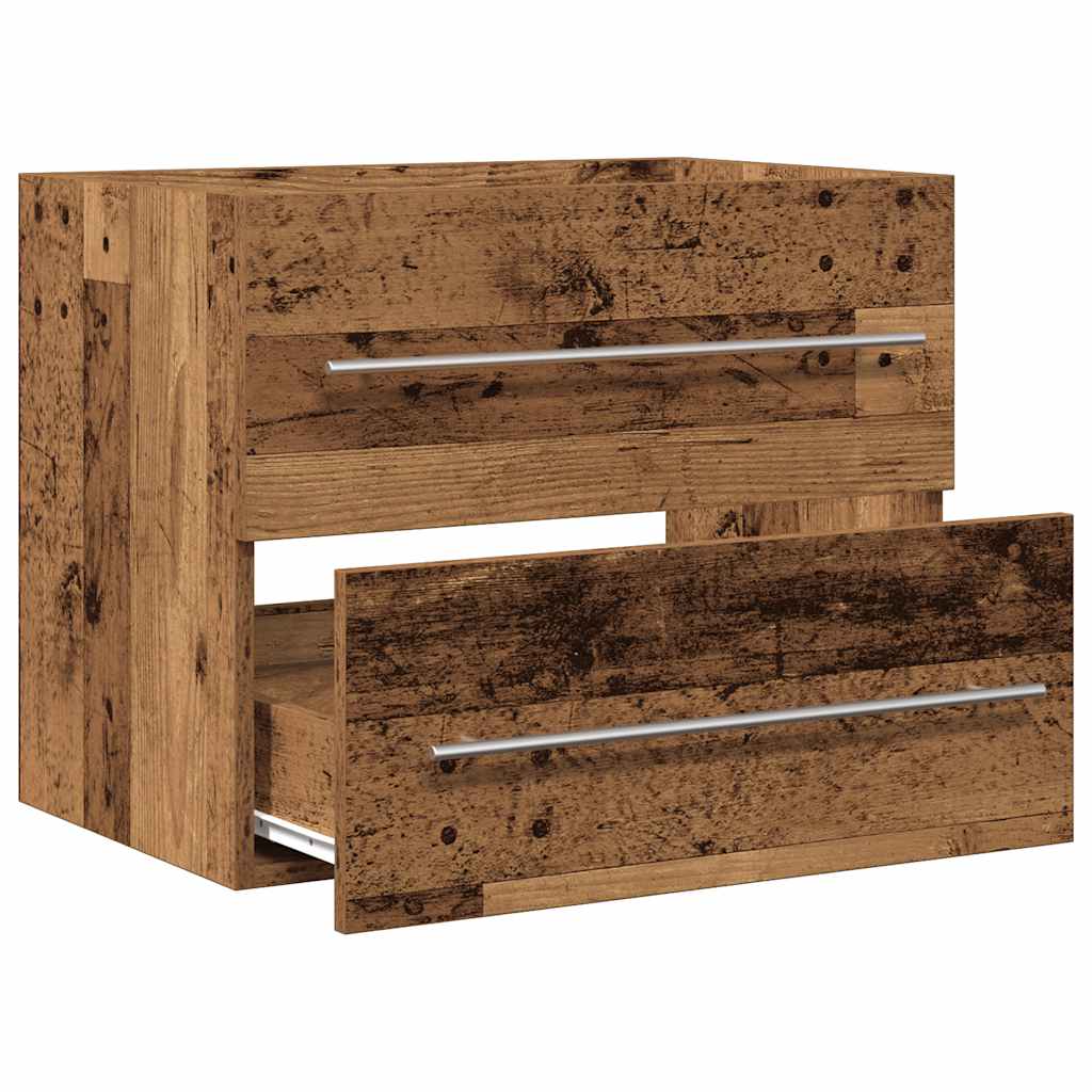 vidaXL Bathroom Sink Cabinet Old Wood 60x38.5x48 cm Engineered Wood