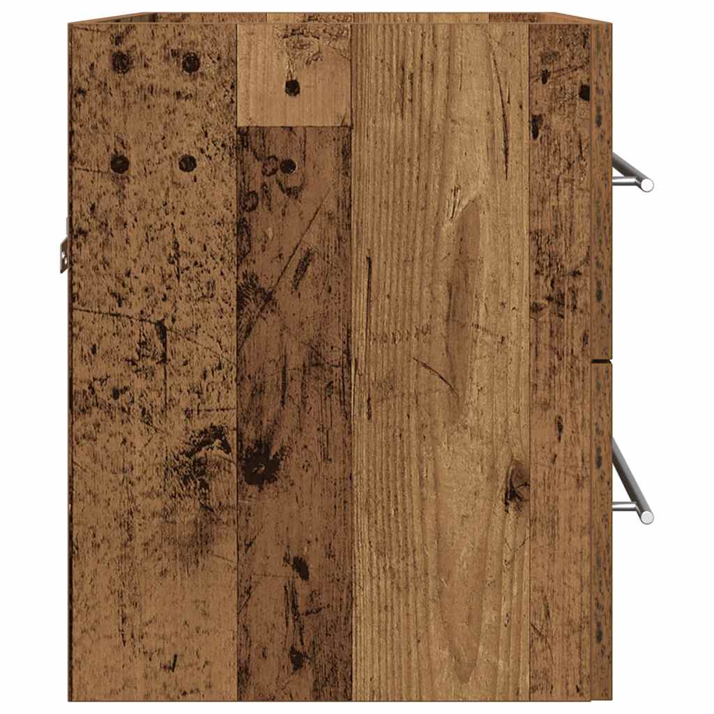 vidaXL Bathroom Sink Cabinet Old Wood 60x38,5x48 cm Engineered Wood