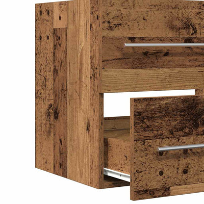 vidaXL Bathroom Sink Cabinet Old Wood 60x38.5x48 cm Engineered Wood
