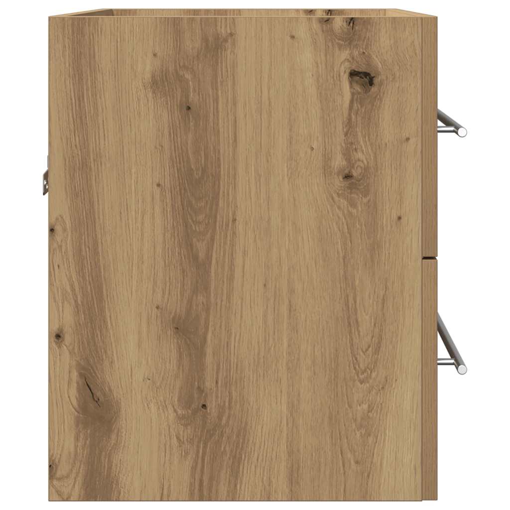 vidaXL Bathroom Sink Cabinet Artisan Oak 60x38.5x48 cm Engineered Wood
