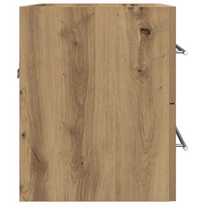 vidaXL Bathroom Sink Cabinet Artisan Oak 60x38.5x48 cm Engineered Wood