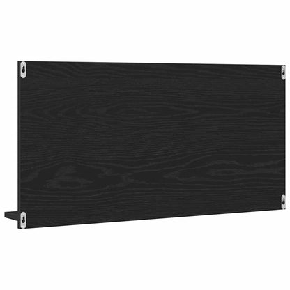 vidaXL Bathroom Mirror Cabinet Black Oak 90x11x45 cm Engineered Wood