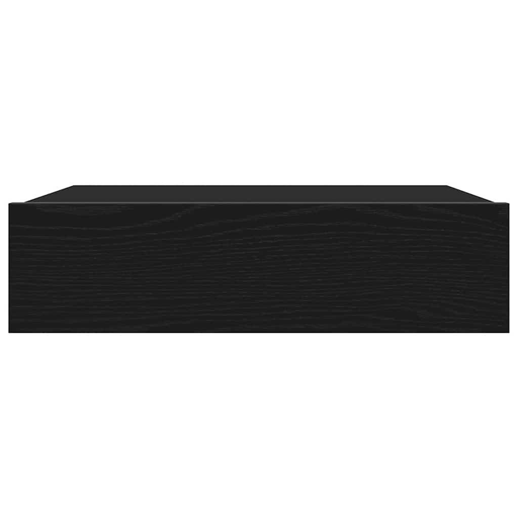 vidaXL TV Cabinets with LED Lights 2 pcs Black Oak 60x35x15.5 cm