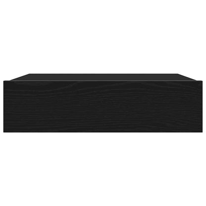 vidaXL TV Cabinets with LED Lights 2 pcs Black Oak 60x35x15.5 cm