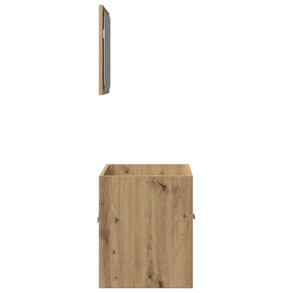 vidaXL 2 Piece Bathroom Furniture Set Artisan Oak Engineered Wood