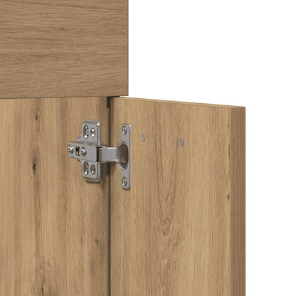 vidaXL 2 Piece Bathroom Furniture Set Artisan Oak Engineered Wood