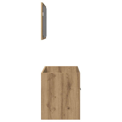 vidaXL 2 Piece Bathroom Furniture Set Artisan Oak Engineered Wood