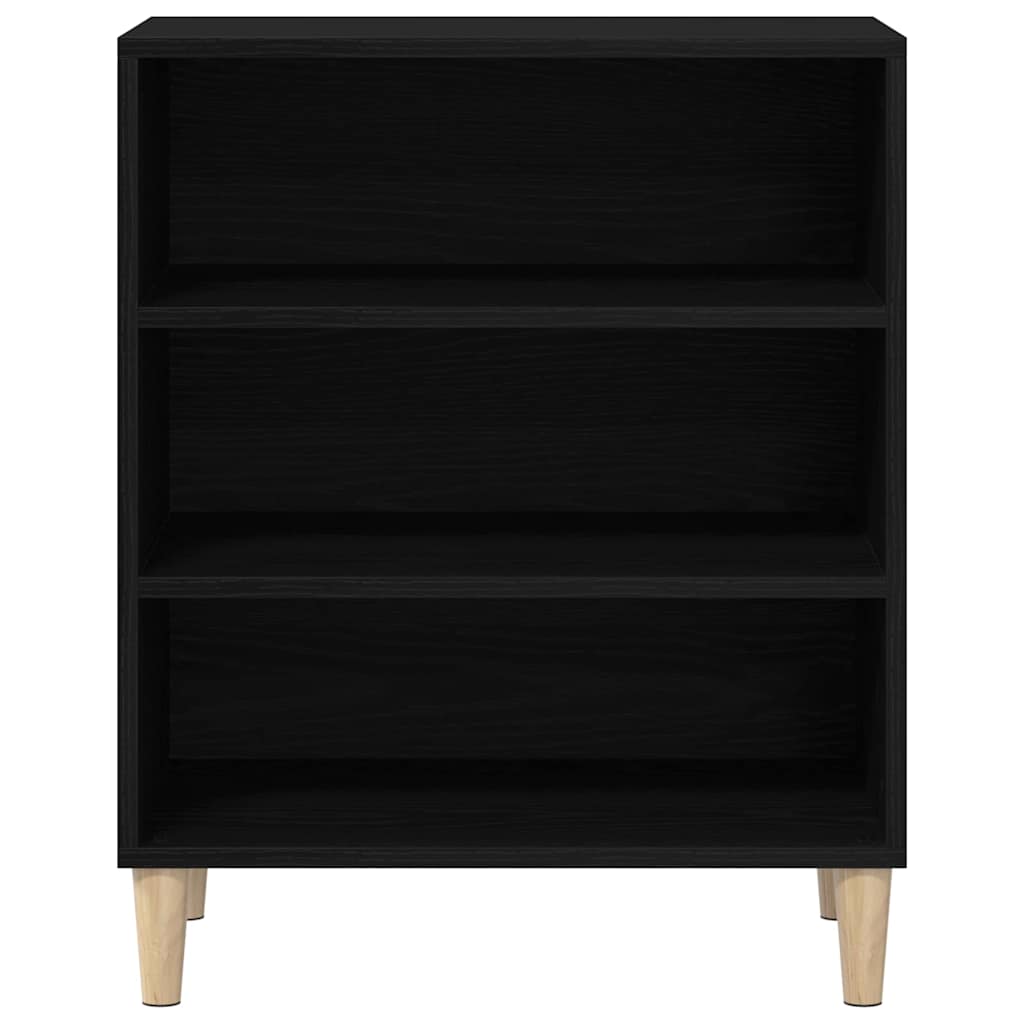vidaXL Sideboard Black Oak 57 x 35 x 70 cm Engineered Wood