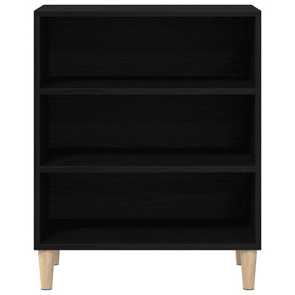 vidaXL Sideboard Black Oak 57 x 35 x 70 cm Engineered Wood