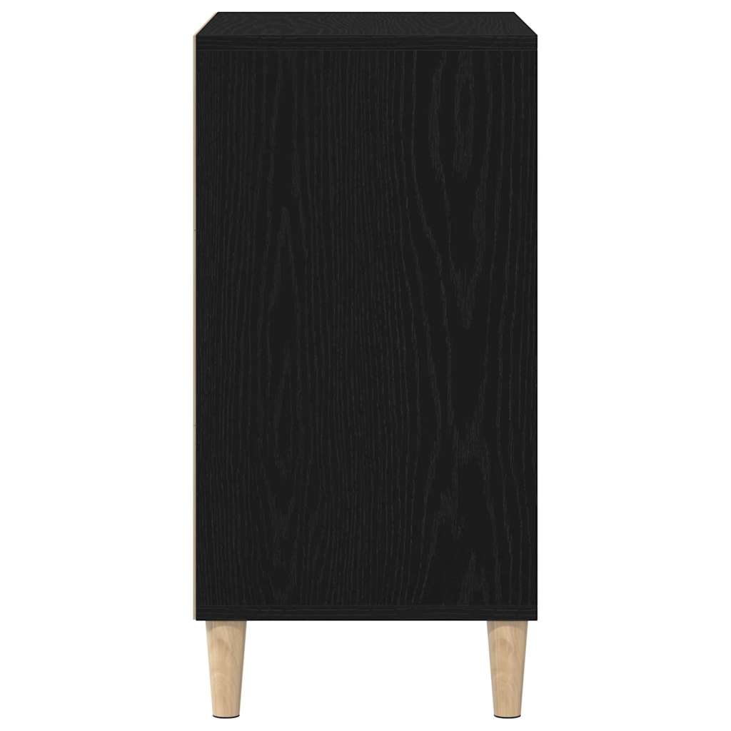 vidaXL Sideboard Black Oak 57 x 35 x 70 cm Engineered Wood