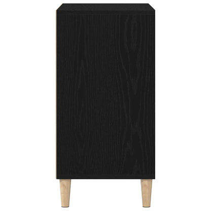 vidaXL Sideboard Black Oak 57 x 35 x 70 cm Engineered Wood