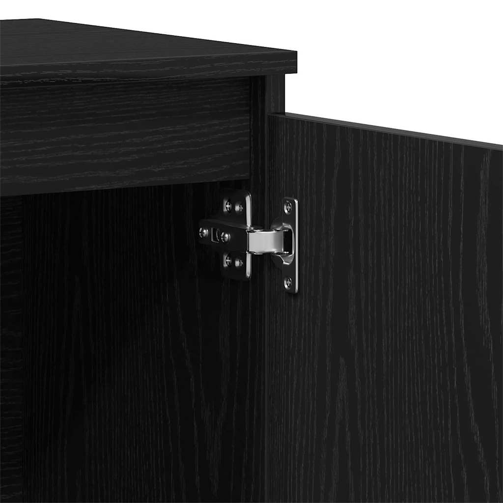 vidaXL Sideboard with Drawer Black 102 x 35 x 60 cm Engineered wood
